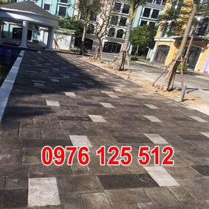 Mẫu bê tông áp khuôn sân vườn