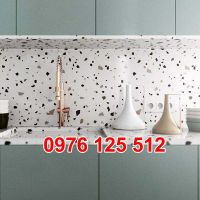 Mẫu bàn bếp terrazzo, mặt bàn đá mài terrazzo