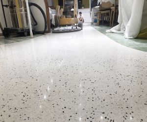 Ứng dụng sàn bê tông mài